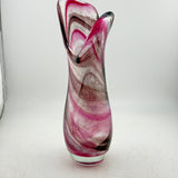 Ruby and Charcoal Freeform  "Demo" Vase lxi