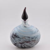 "Clouds"  Oval Stoppered Flask