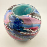 Pink, Turquoise, Black and White Journey Rosebowl (Second)