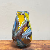 Pink, Yellow, Black and White “Journey from Rotherhithe” Large Vase