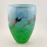 Hares Open Vase