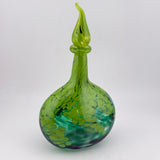 Green Oval Flask with Wizard Stopper