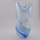 Blue & White Freeform  "Demo" Vase xv