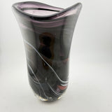 Bit of a lump! Black, White and red vase (second)
