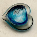 Turquoise and Black Heart Paperweight