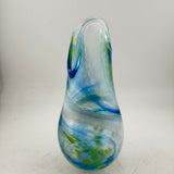Blue, Green & White “Demo" Vase x