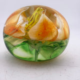 Yellow and Orange Flower Paperweight