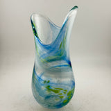 Blue, Green & White “Demo" Vase x