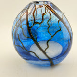 Blue Supermoon Oval Vase iii