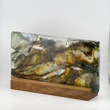 “Mist Over Belstone Tor” (Dartmoor) Flat Panel in Oak Stand