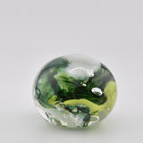 Green and White "Demo" Paperweight iv