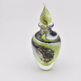 Black, White and Green Scent Bottle
