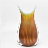 Amber and Turquoise "Fishtail" Vase