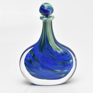 Blue and Green Oval Scent Bottle