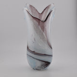 Pale Blue, Black & White Freeform  "Demo" Vase xxv