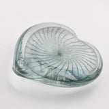 Teal and White Angel Wing Heart (made with colour left over from the ammonite paperweight)