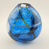 Blue Supermoon Oval Vase i