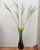 Green Tall  "Trees" Vase