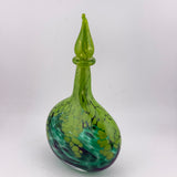Green Oval Flask with Wizard Stopper