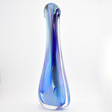 Tall Turquoise, Lilac and Blue "Fishtail" Vase i