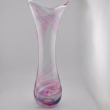 Tall Pink, Purple & White Freeform  "Demo" Vase v