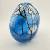 Blue Supermoon Oval Vase iv