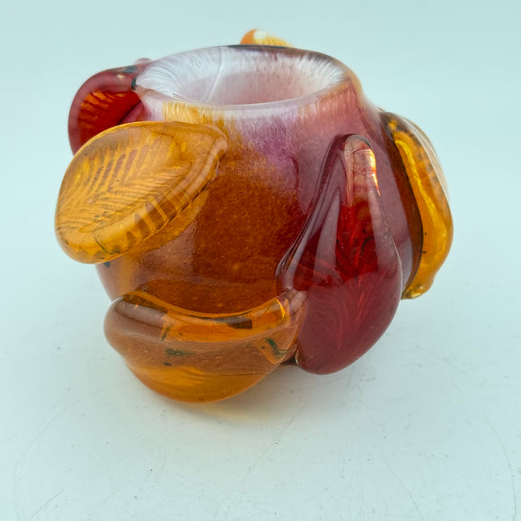 Pumpkin and Leaves Small Bowl