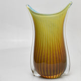 Amber and Turquoise "Fishtail" Vase