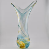 Blue, Amber & White Freeform  "Demo" Vase xxiv