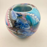 Pink, Turquoise, Black and White Journey Rosebowl (Second)