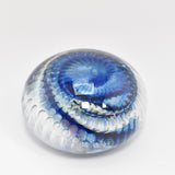 Blue and White  "Bubble" Paperweight