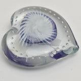 Purple and White Heart Paperweight xiii