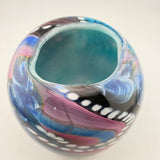 Pink, Turquoise, Black and White Journey Rosebowl (Second)