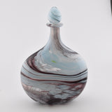 "Clouds"  Oval Stoppered Flask