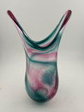 Teal and Pink Freeform  "Demo" Vase i