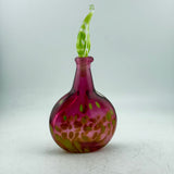 Pink and Green Oval Scent Bottle