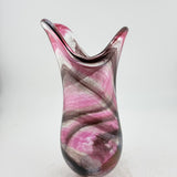 Black and Pink Freeform  "Demo" Vase