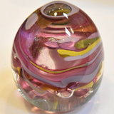 Pink  "Gorse and Heather" Paperweight