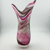 Ruby and Charcoal Freeform  "Demo" Vase lxi