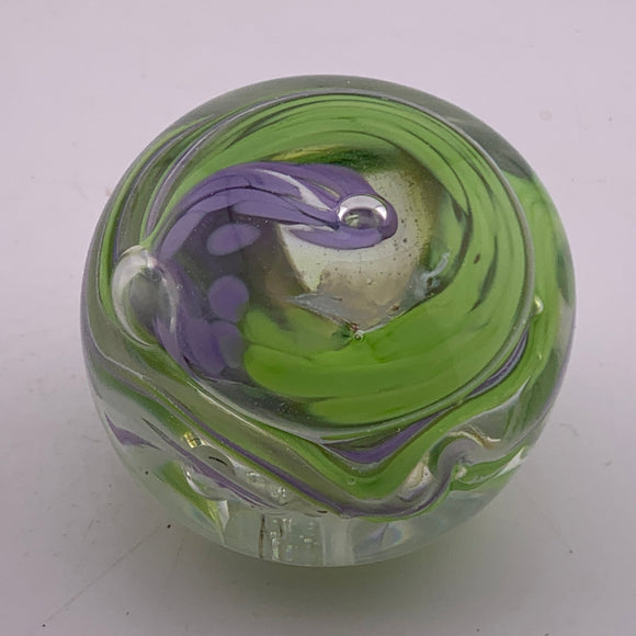 Green and Lilac Paperweight vi