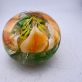 Yellow and Orange Flower Paperweight