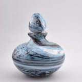 Pale Blue, Black and White Squat Scent Bottle (Slight second)