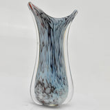Small Pale Blue, Red and Black "Fishtail" Vase