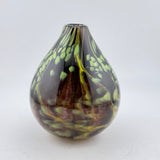 “Climber” Black and Green bud vase