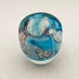 Turquoise and Black Small Bud Vase (Second)