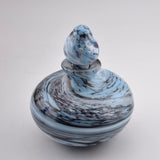 Pale Blue, Black and White Squat Scent Bottle (Slight second)