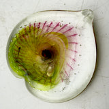 Pink and Green Angelwing  Heart