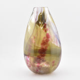 Pink and Dusky Green Teardrop Shaped Vase ii