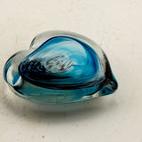 Turquoise and Black Heart Paperweight