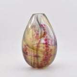 Pink and Dusky Green Teardrop Shaped Vase